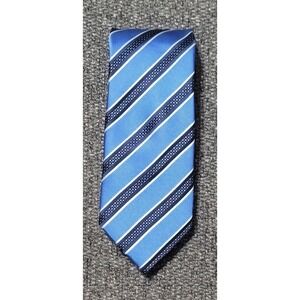 Donald J Trump Blue Stripe Signature Collection Silk Tie